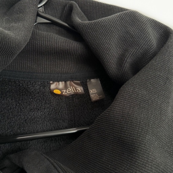 Zella Amazing Cozy Crossover Wrap Jacket, Charcoal size XS - Picture 6 of 6